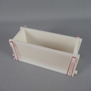 Soap Mold, lenght 9,8 inches (25cm), width 1,18- 3,35 inches (3- 8,5cm)