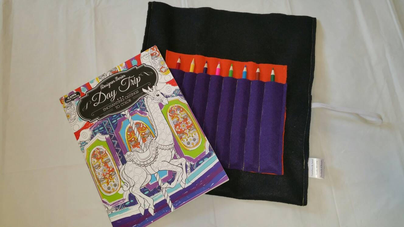 Download Coloring Book Holder Adult Coloring Book Set Christmas Gift Etsy
