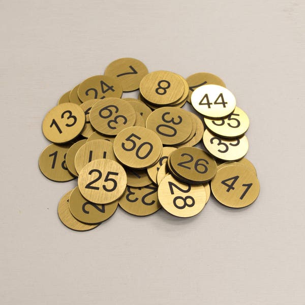 Self Adhesive Table Numbers Etsy UK