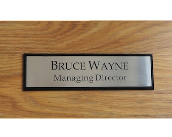 Custom Acrylic Wall Sign - Personalized Office Name Plate with Logo