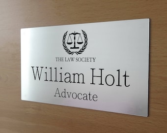 Custom Acrylic Wall Sign - Personalized Office Name Plate with Logo, A lot of Sizes