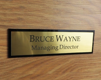 Personalised Wall Name Plate Office Sign Custom Engraved Door Etsy