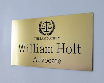 Custom Acrylic Wall Sign - Personalized Office Name Plate with Logo, A lot of Sizes