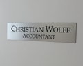 12" x 3" Custom Engraved Wall Name Plate, Office Sign, Personalised Door Plate, Plaque, Name, Home, Double Sided Mounting Tape. product logo