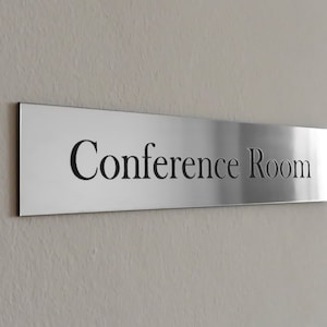 9" x 2" Custom Engraved Wall Name Plate, Office Sign, Personalised Door Sign, Plaque, Name, Home, Double Sided Mounting Tape.