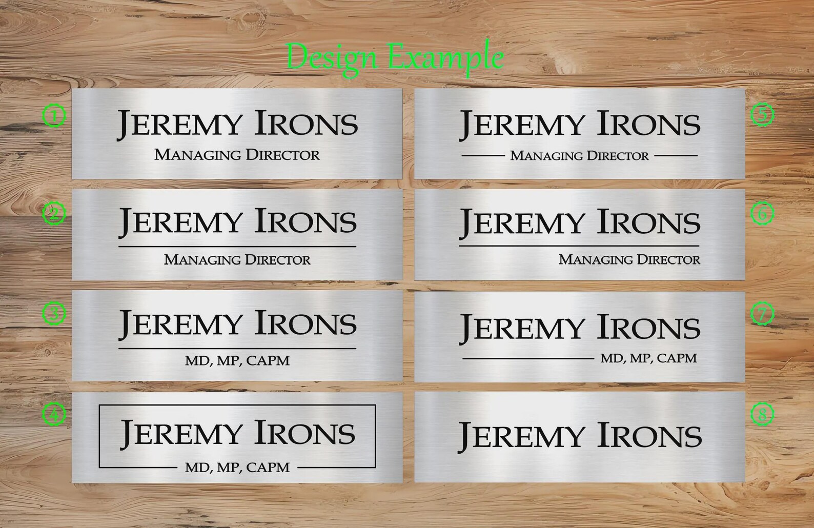 Personalised Desk Name Plate, Custom Engraved Sign, Executive Office ...