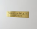 13" x 3" Custom Engraved Wall Name Plate, Office Sign, Personalised Door Plate, Plaque, Business Sign, Peel & Stick. product logo