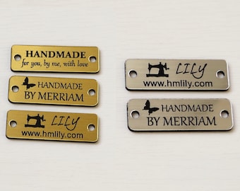 Custom Laser Engraved Product Tags: Handmade Clothing Labels