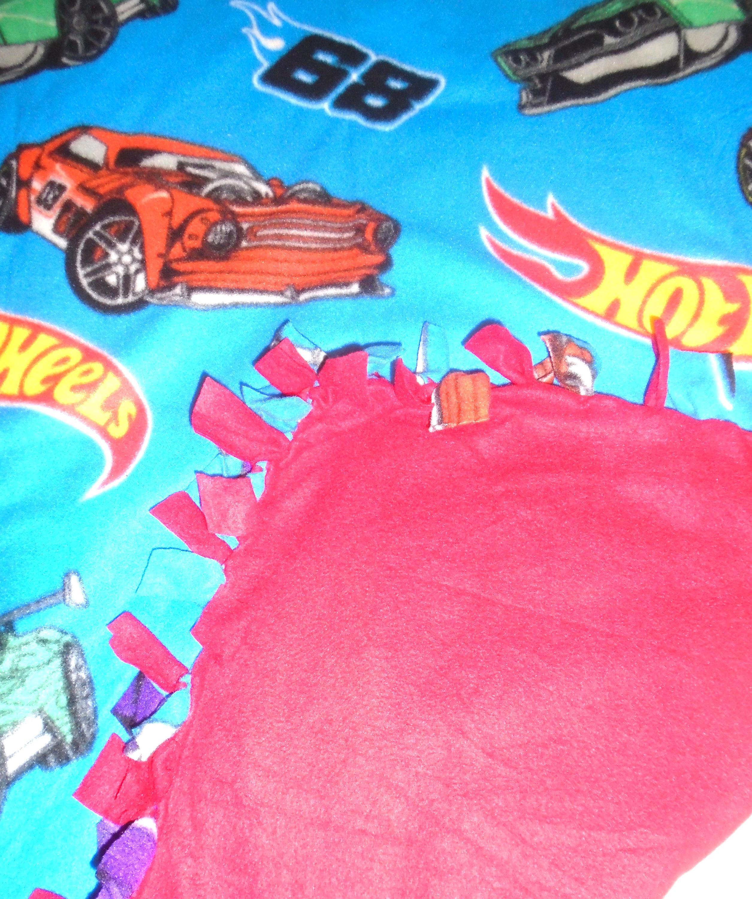 Hot Wheels Roadster Racing Collectible Double Sided Hand Tied Toddler ...
