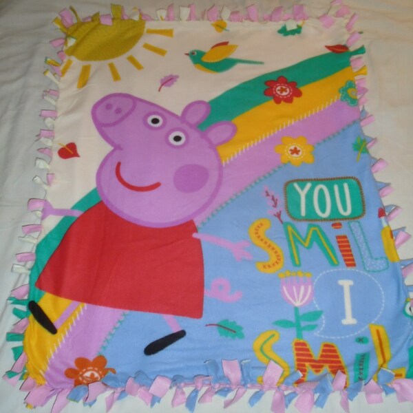 Peppa Pig Fleece Blanket Etsy