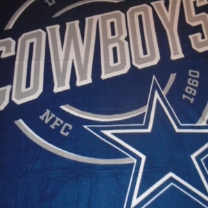 Brand New Texas  NFL Dallas Cowboy&#39;s  Double Sided Hand Tied Fleece Rag Blanket