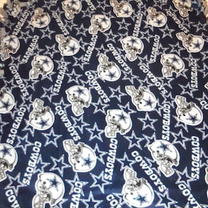 Brand New Texas  NFL Dallas Cowboy&#39;s  Double Sided Hand Tied Fleece Rag Blanket