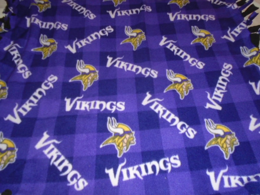 Minnesota Vikings NFL Team Logomania XL Blanket 66x95 main image 0