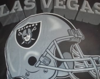Brand New NFL Las Vegas Raiders Football Double Sided Hand Tied Fleece Rag Blanket