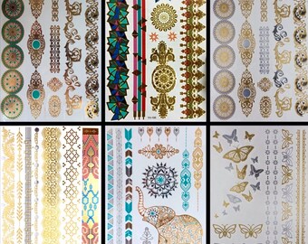55 Sexy Bohemian Rave Metallic Tattoos