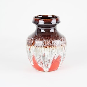 Bay 70s Fat Lava vintage flower vase, ceramic vase, vase West German pottery, Mid Century vase, 70s
