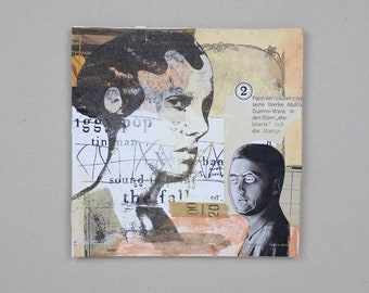 mixed media art, original ART collage, artwork, abstract art, collage art, collage, gift woman man, art lover
