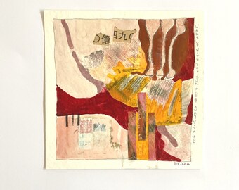 Kunst, Artcollage, Collage auf Papier, Painting on paper, abstrakte Kunst, Collageart, Kunst im Original