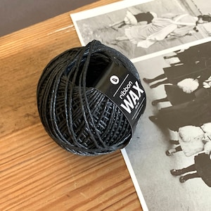 Waxed Cord Black, Craft Cord, Cord, Cord for Wrapping and Decorating, DIY Projects, Art Projects, Gift Tags