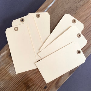 Etichette di carta XL, etichette, etichette regalo, etichette vuote, cartellini, per scrapbooking, diario della spazzatura, diario di viaggio, regali