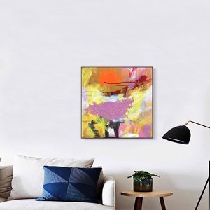 original acrylic painting, abstract art on canvas, 40 x 40 cm, mixed media art, modern art, acrylic painting, painting, art gift
