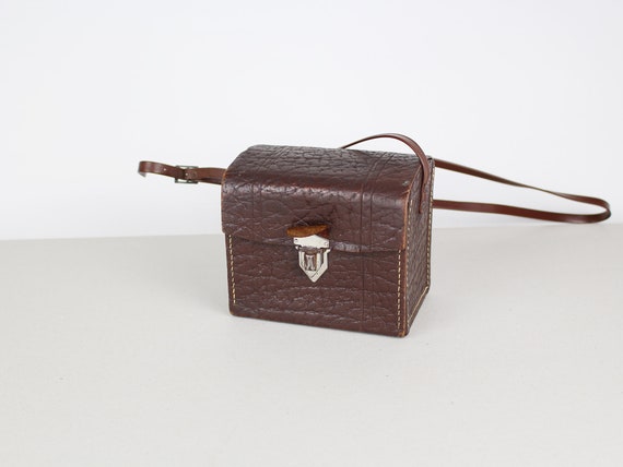 old vintage camera bag small leather bag photo bag crossbody bag steampunk lens bag school