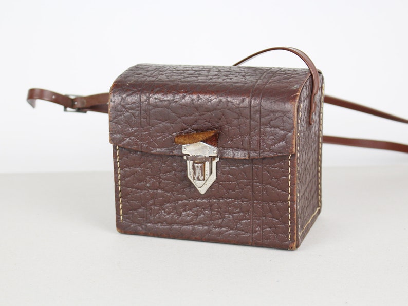 old vintage camera bag small leather bag photo bag crossbody bag steampunk lens bag school