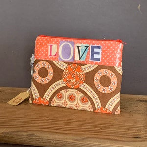 Borsa per il trucco, borsa per cosmetici, astuccio, astuccio, piccola borsa per borsetta, fatta a mano, regalo per donna
