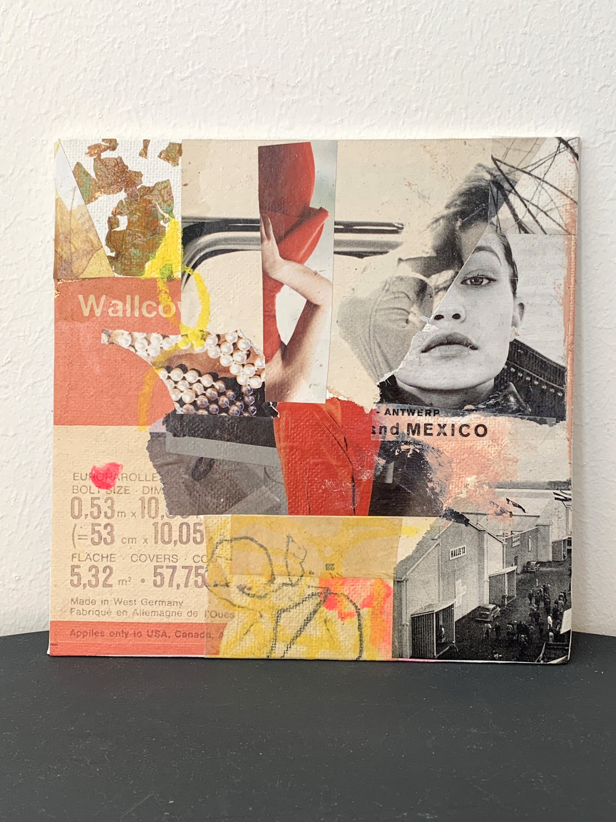 Mixed Media Art, Original ART Collage, Artwork, Abstract Art