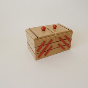 Small wooden sewing box, vintage sewing box, tailor sewing box, shabby chic