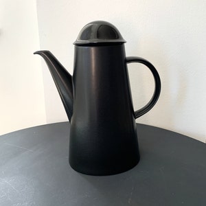 Designerkaffekanna av Goebel-porslin, design av Hanns Welling, 1986 - Black Magic, vintage från 80-talet, soffbord, inflyttningspresent