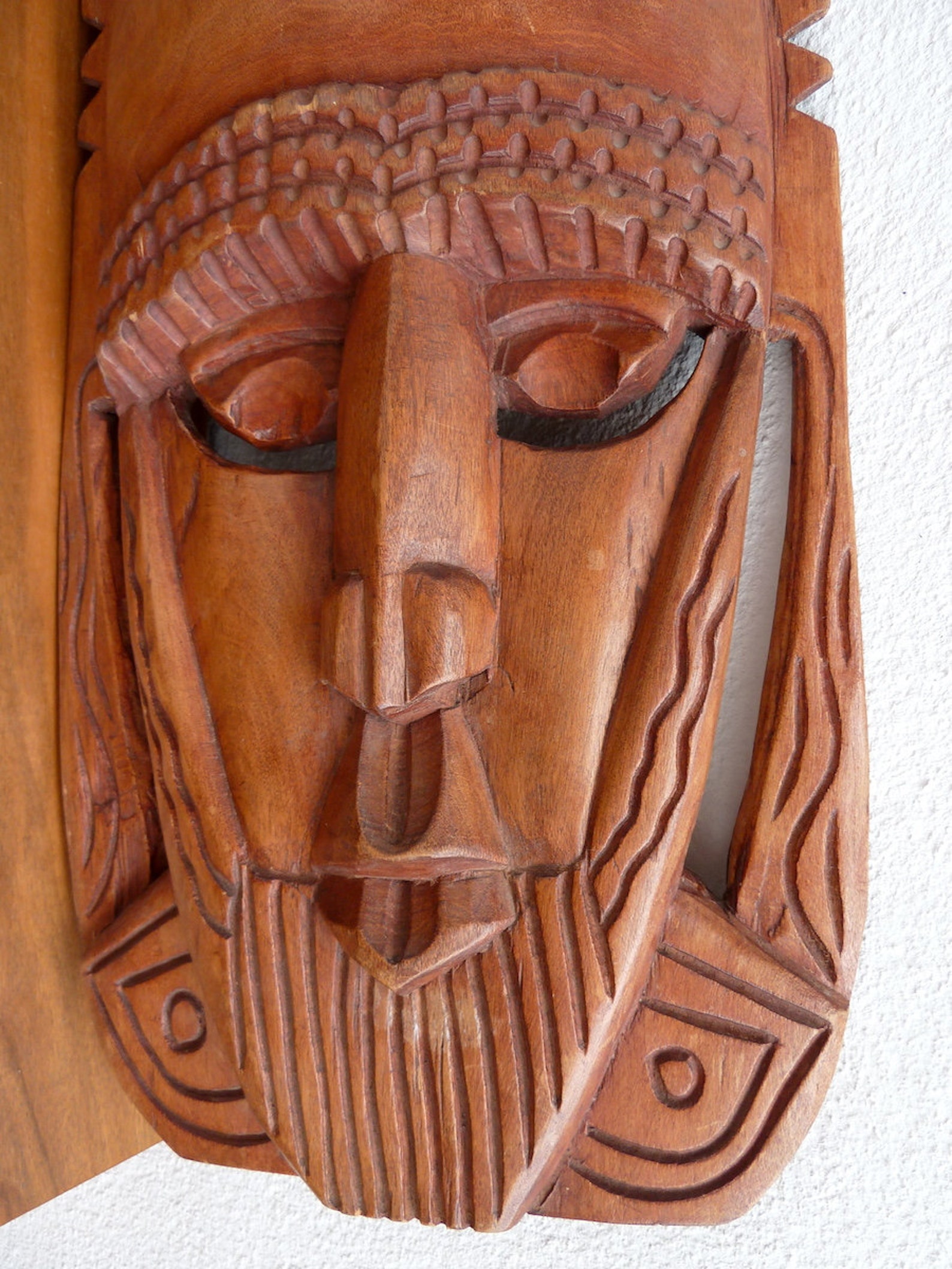 Afrikanische Holzmaske Holzschnitzerei aus Afrika Wanddeko | Etsy