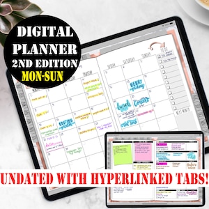 Digital Planner Goodnotes incl Digital Planner Stickers, Digital Planner Undated, Digital Planner iPad Pro, Digital Planner 2021, 00195