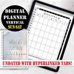 Digital Planner Goodnotes incl Digital Planner Stickers, Digital Planner Undated, Digital Planner iPad Pro, Digital Planner 2021, 00217