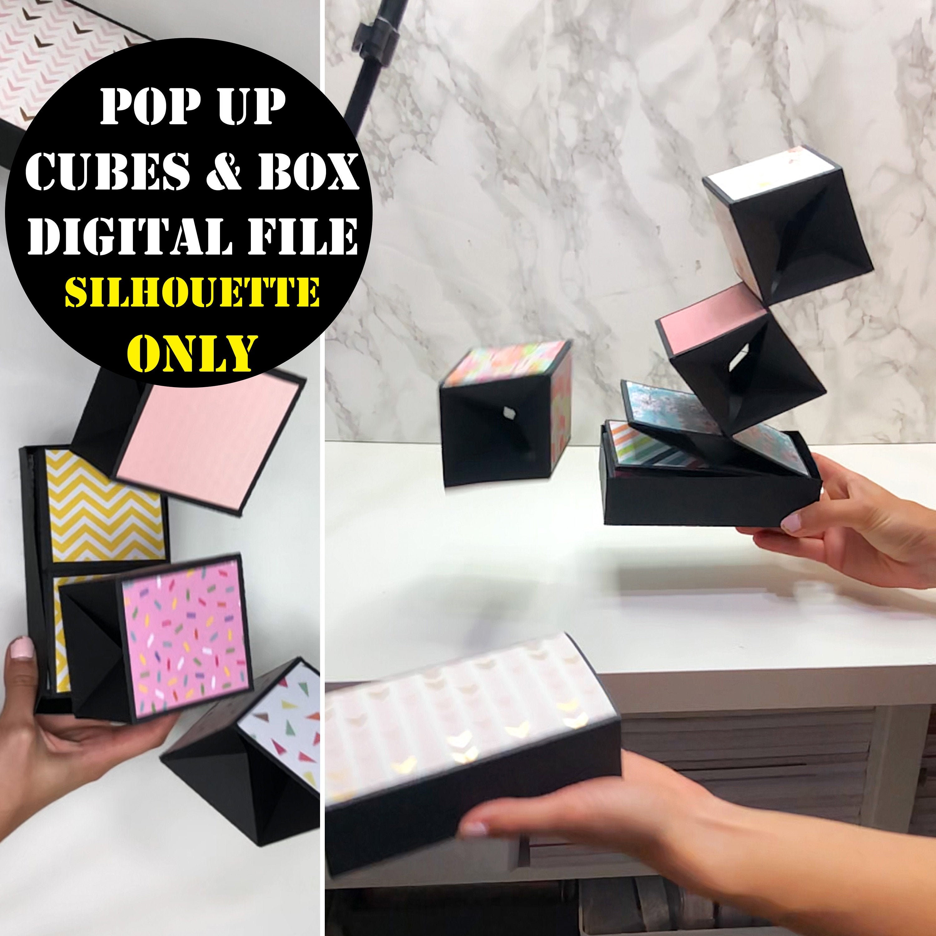 Pop Up Box Card Svg / How To Make A Pop Up Box Birthday Card On The Cricut Or Silhouette Svg Pdf