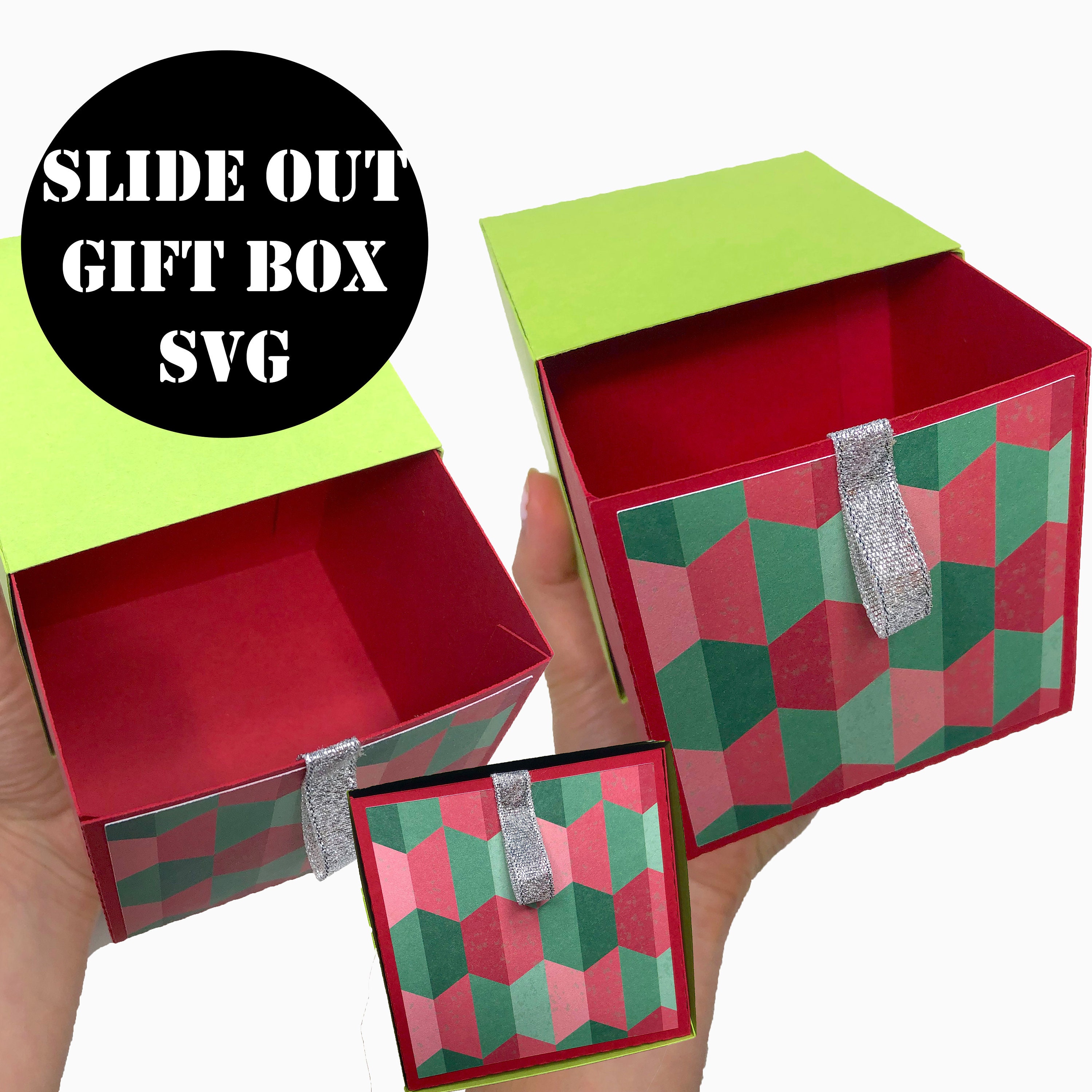 Download Slide Out Gift Box Svg Digital File Slide Gift Box Svg Pull Etsy