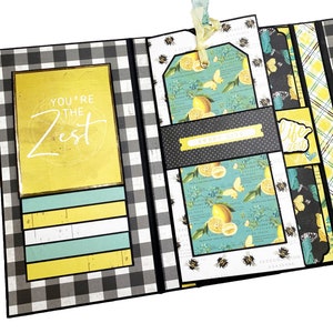 Lemon Trifold Mini Album Folio Tutorial PDF Including the Video Class ...