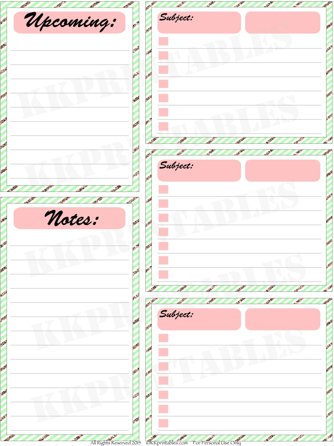 Homework Printable Digital Download // Erin Condren Printable - Etsy