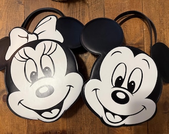 Disney Custom Inspired Mickey Minnie Mouse Bling Crossbody Bag