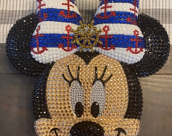Sail Away Minnie Disney Cruise Inspired Minnie Mouse Bling Crossbody