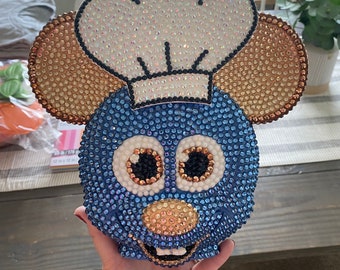 Remy Pixar Ratatouille Disney Inspired Mickey Mouse Bling Crossbody Bucket Bag