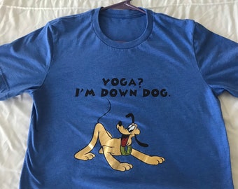 Disney Pluto Yoga Down Dog Shirt
