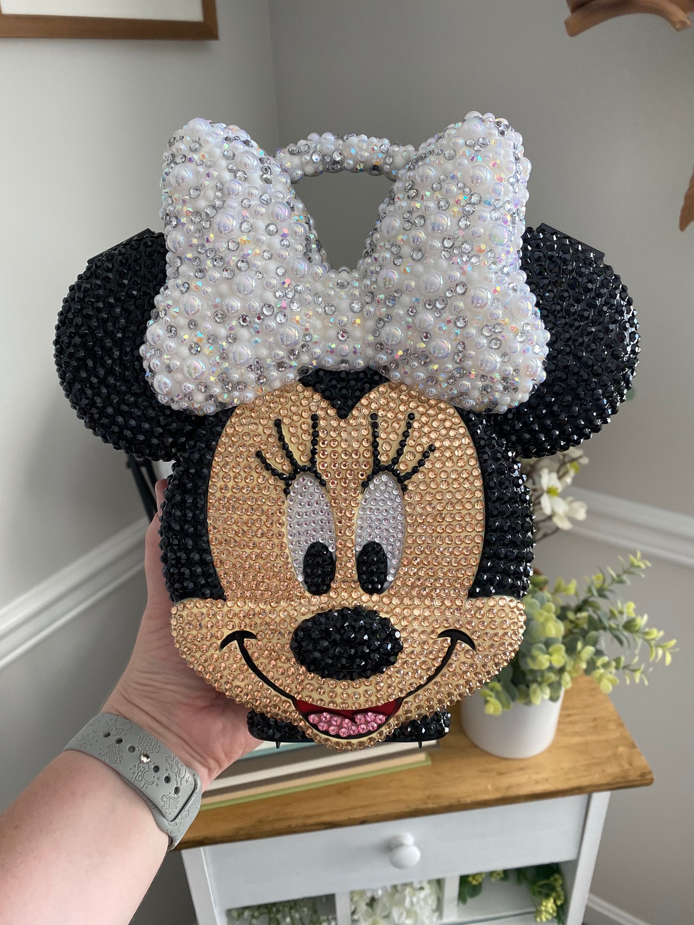 Happily Ever After Dreams Disney Inspired Minnie Mouse Pearl Bling Crossbody