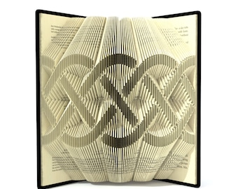 Book folding pattern - CELTIC KNOT - 592 pages + Tutorial with Simple pattern - Heart