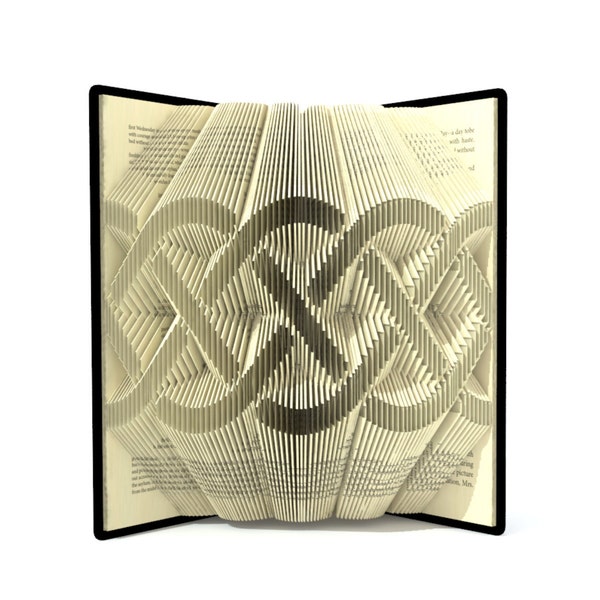 Book folding pattern - CELTIC KNOT - 592 pages + Tutorial with Simple pattern - Heart