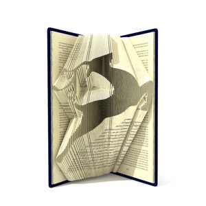 Book folding pattern - CHRISTMAS DEER - 199 folds + Tutorial with Simple pattern - Heart - HO0107