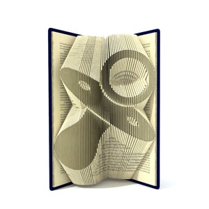 Book folding pattern - Pacifier - 189 folds + Tutorial with Simple pattern - Heart -  SI0515