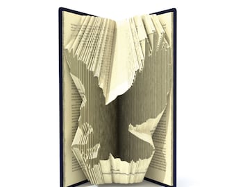 Book folding pattern - EAGLE - 374 pages  + Tutorial with Simple pattern - Heart