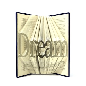 Book folding pattern - DREAM - 278 folds + Tutorial with Simple pattern - Heart - WO1101