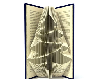 Book folding pattern - CHRISTMAS TREE - 424 pages + Tutorial with Simple pattern - Heart